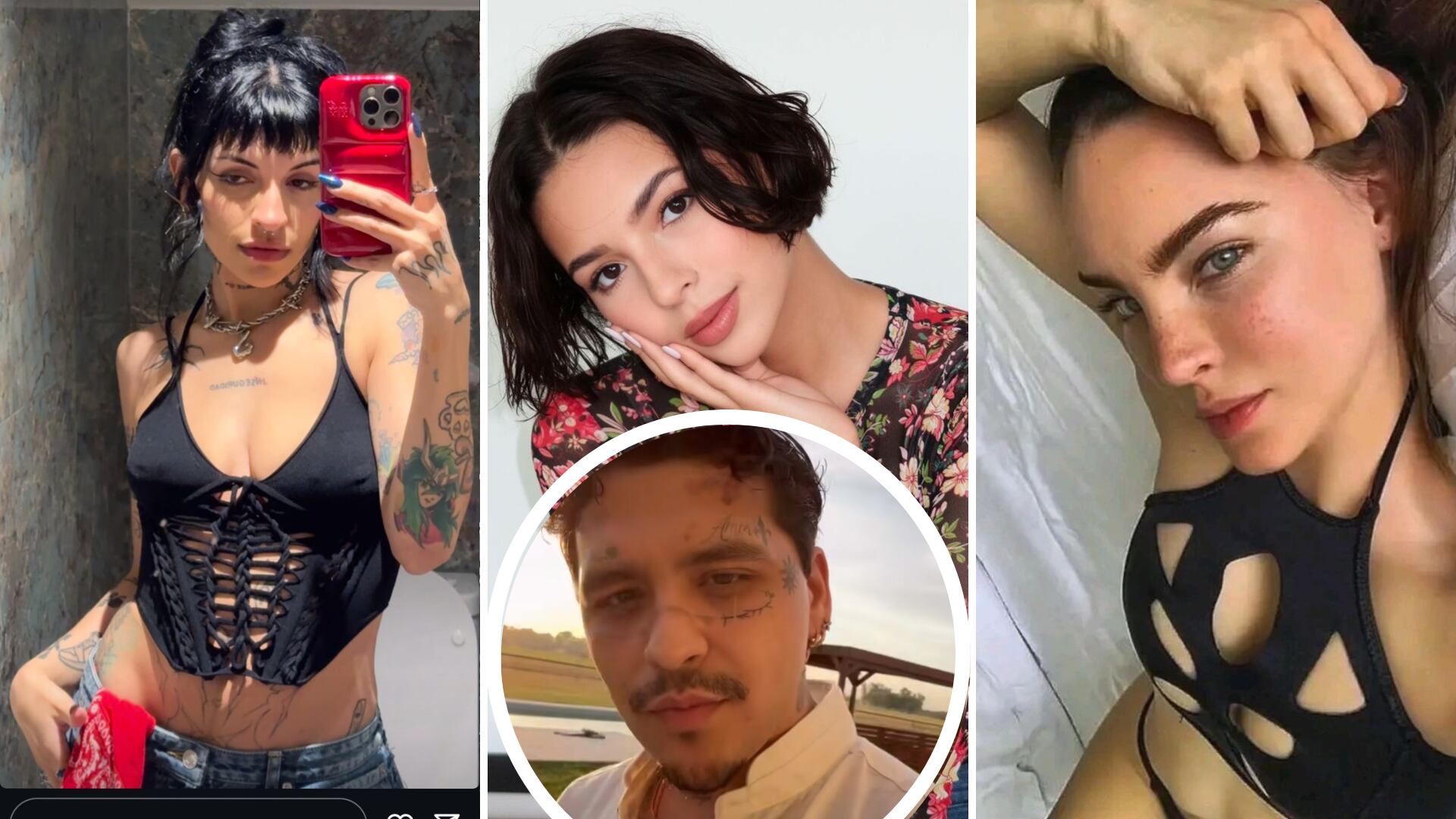 Christian Nodal se mostró perdidamente enamorado de Belinda, Cazzu y ahora Ángela Aguilar al inicio de la relación.