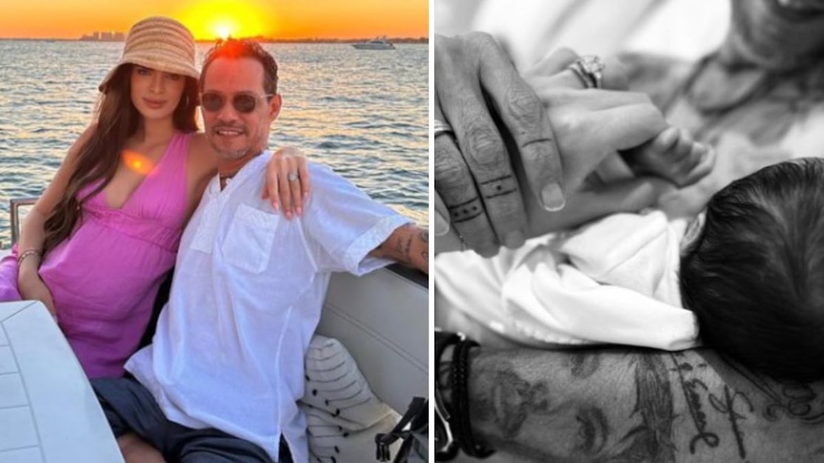 Nadia Ferreira y Marc Anthony hijo