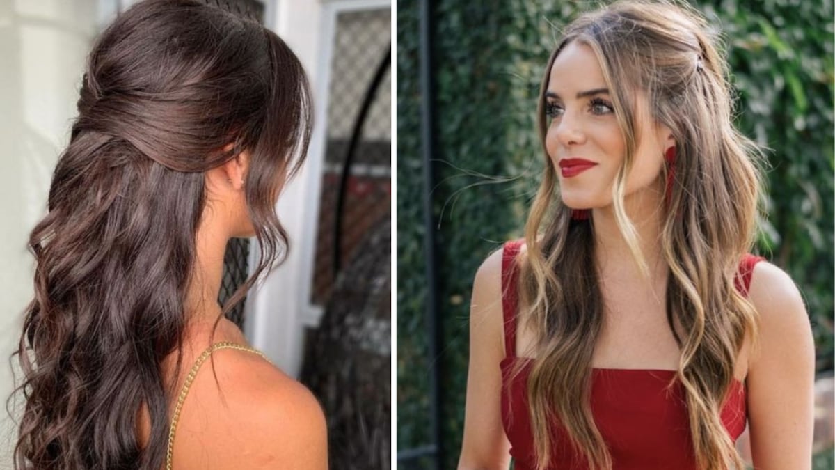 Peinados semirecogidos para Año Nuevo