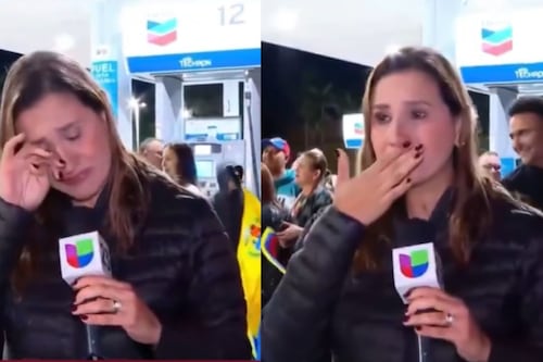 Presentadora se quebró en vivo tras anunciar la captura de Nicolás de Maduro