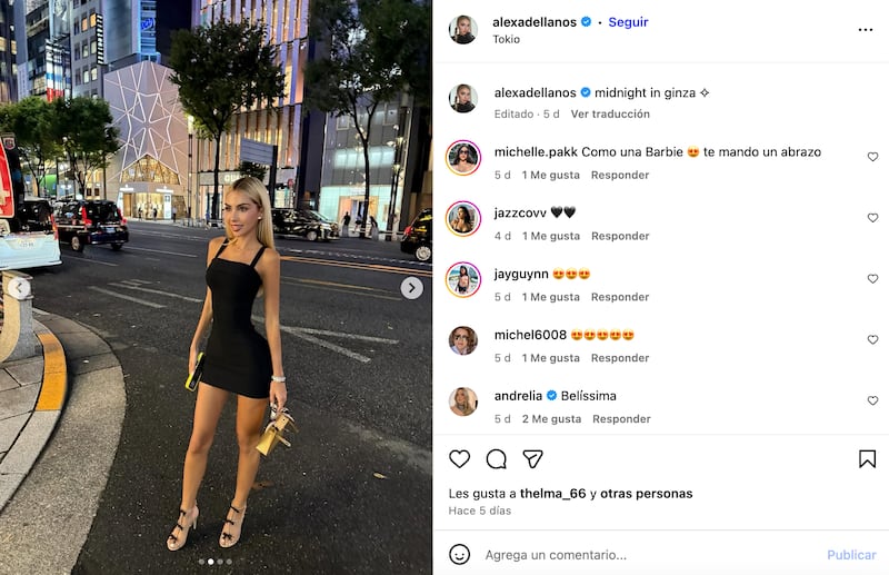 Hija de Myrka Dellanos presume su visita a Ginza