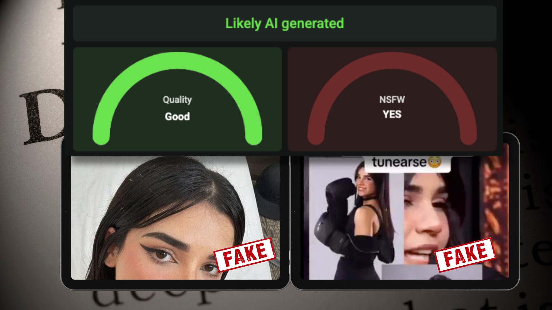 La imagen fue analizada por herramientas forenses, que determinaron que fue generada por inteligencia artificial con contenido sexual.