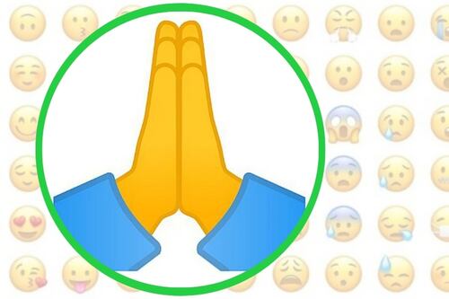¿Cuál es el real significado del emoji de las manos juntas en WhatsApp?