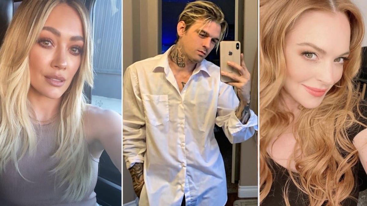 Hilary Duff, Aaron Carter y Lindsay Lohan
