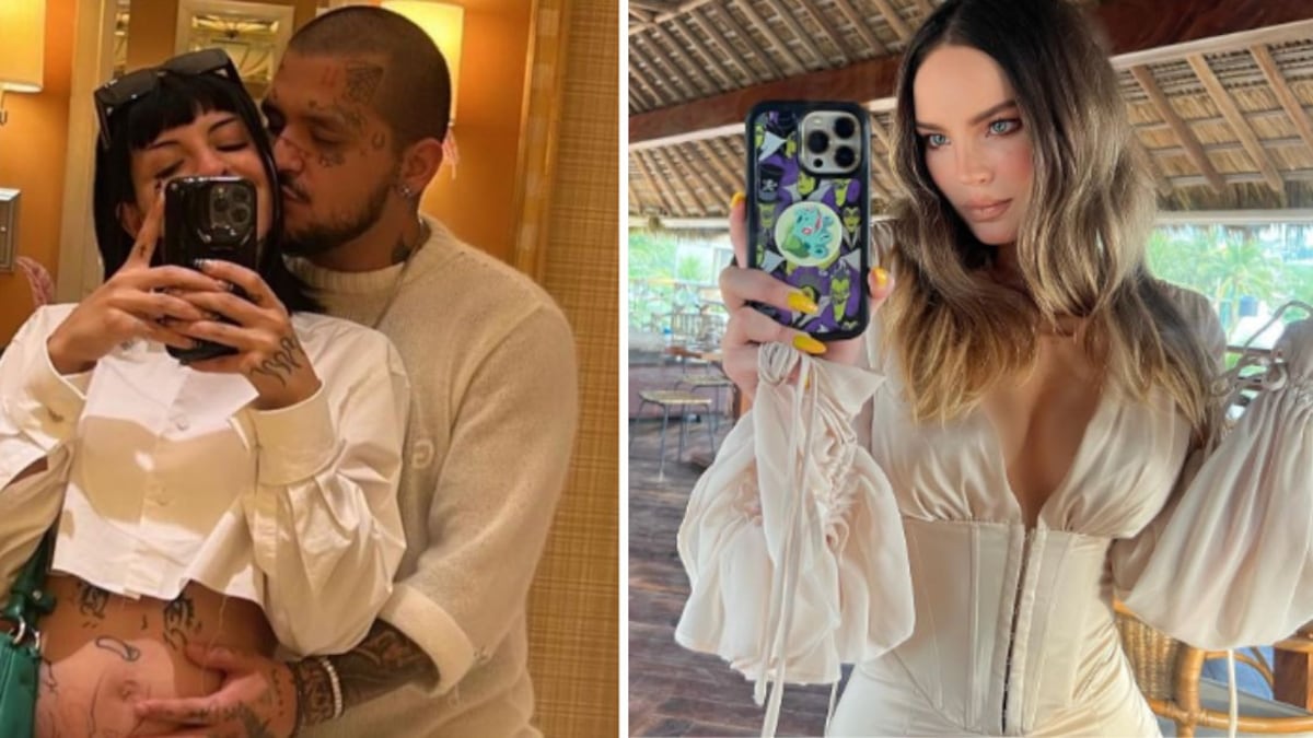 Belinda y Cazzu con Nodal