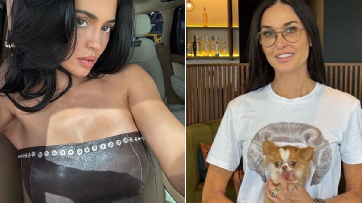 Kylie Jenner y Demi Moore instagram