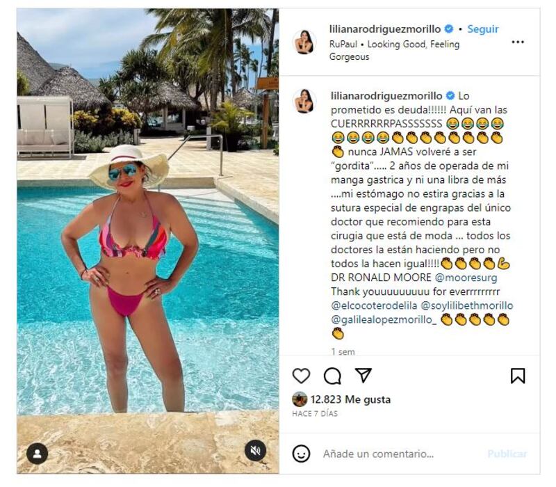 Liliana Rodríguez está muy contenta con su nueva apariencia