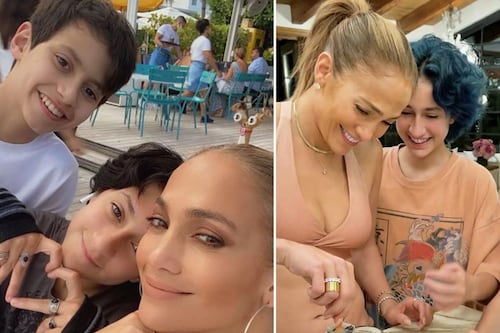 Ni una pizca del ADN de JLo: sus mellizos reaparecen juntos y son el vivo retrato de Marc Anthony