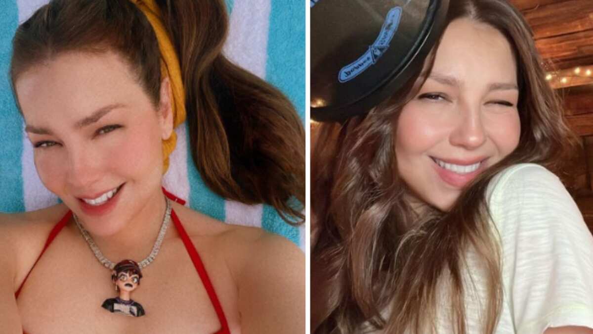 Thalía presume sus "párpados gordos" sin temor