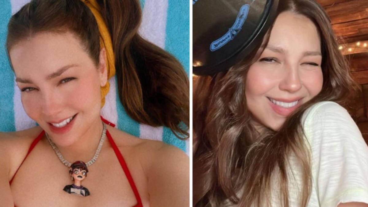 Thalía presume sus "párpados gordos" sin temor