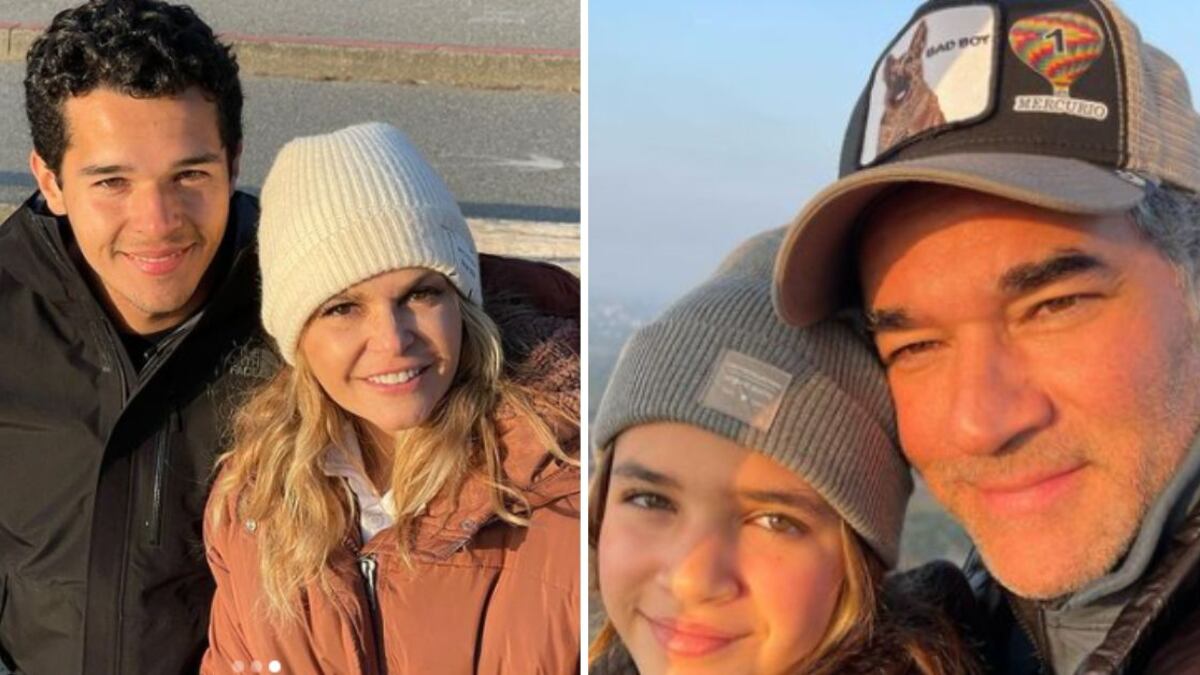 Itatí Cantoral y Eduardo Santamarina hijos