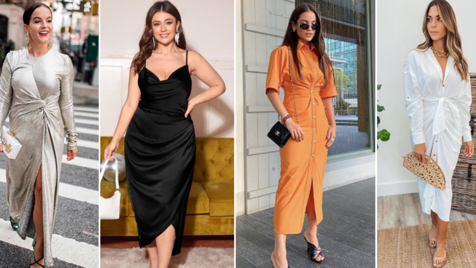 Cómo llevar un vestido drapeado