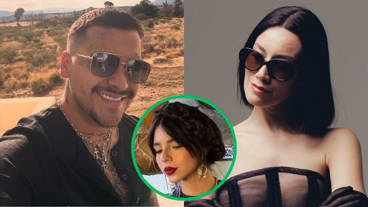 Christian Nodal, Esmeralda Camacho y Ángela Aguilar