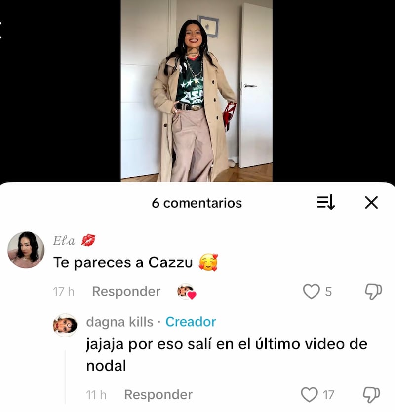 Exponen comentario de Dagna Kills sobre Cazzu