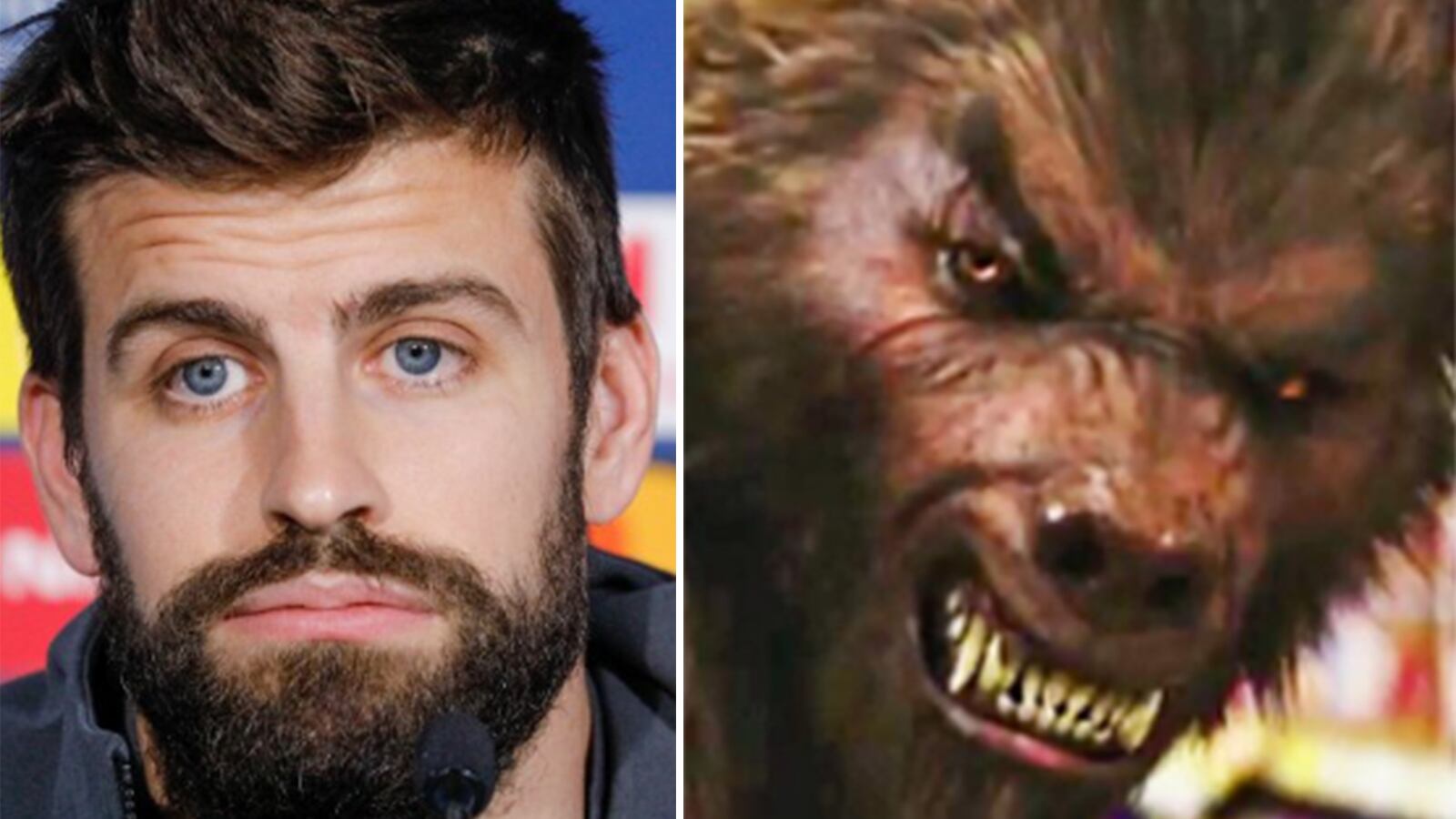 Piqué para un "Hombre Lobo" con su nuevo look.