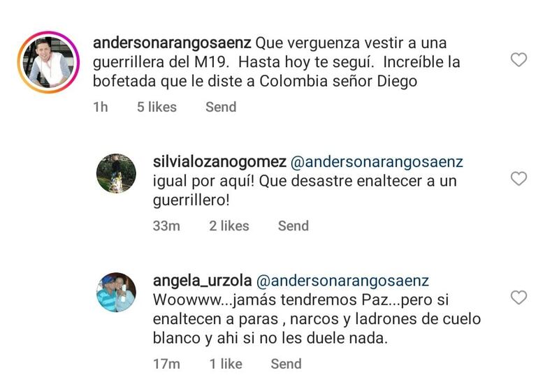 Comentarios hacia Diego Guarnizo por sus trajes en la posesión de Petro