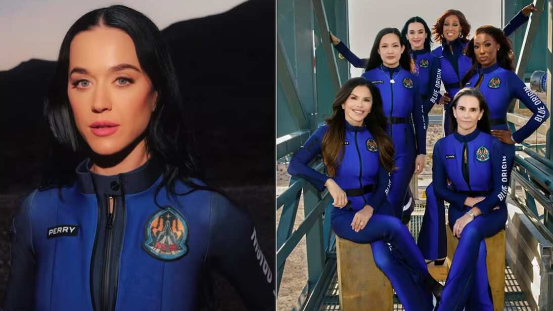 Katy Perry Katy Perry y la primera tripulación completamente femenina de Blue Origin.