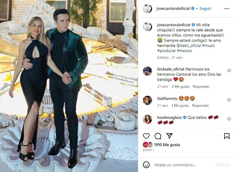 Itatí Cantoral es muy cercana a su hermano mayor, José Cantoral