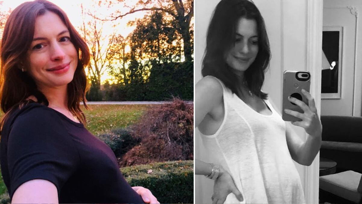 Anne Hathaway es una madre entregada para sus pequeños