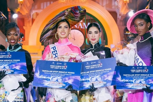 ¡Orgullo ecuatoriano! Alexandra Mina conquista Vietnam con su belleza, energía y traje nacional en el Miss Cosmo 2025