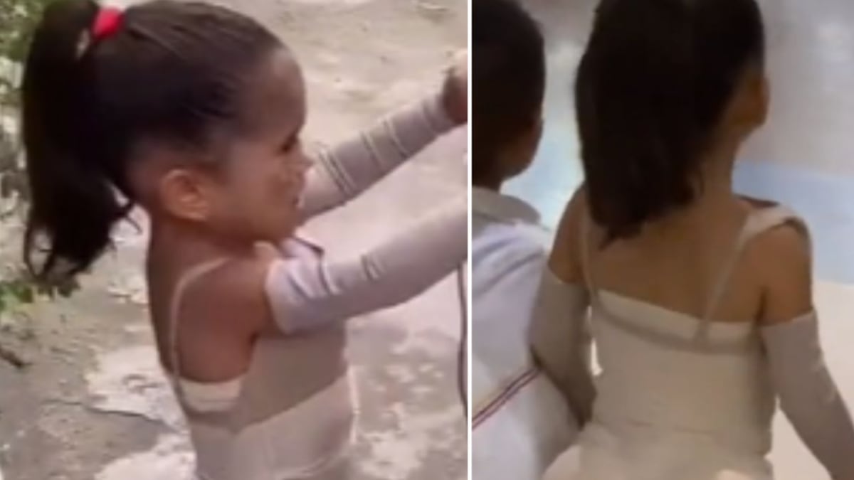 Redes se escandalizan por niña disfrazada con implantes de glúteos y pecho