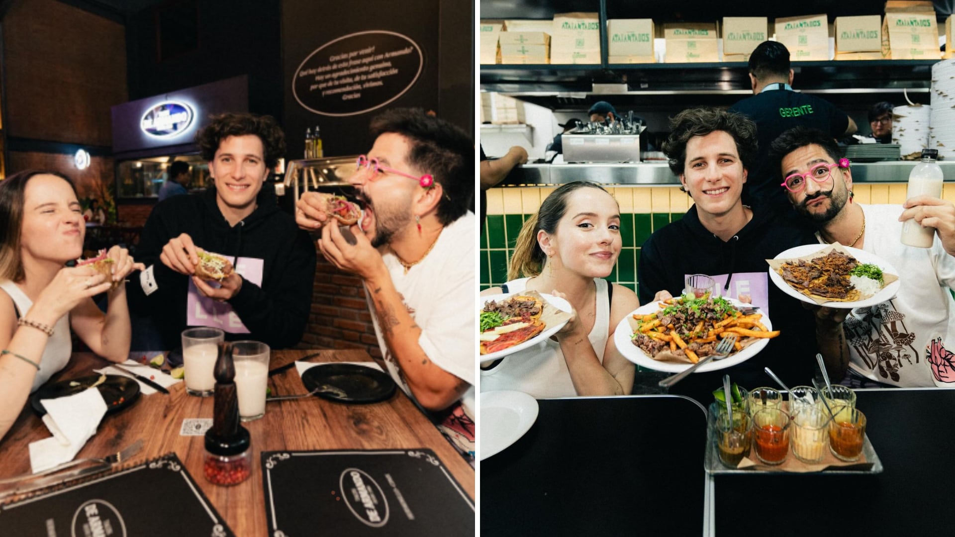 Camilo y Evaluna degustaron tacos en México, pero los llamaron "ridículos".