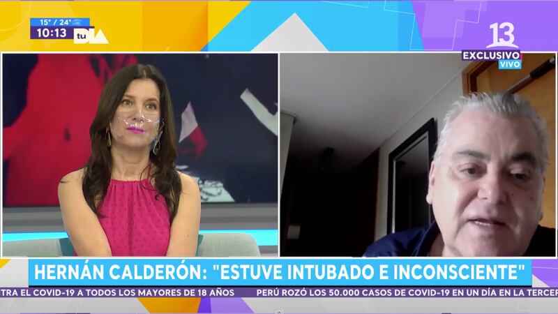 Hernán Calderón se refirió a su hospitalización por Covid-19