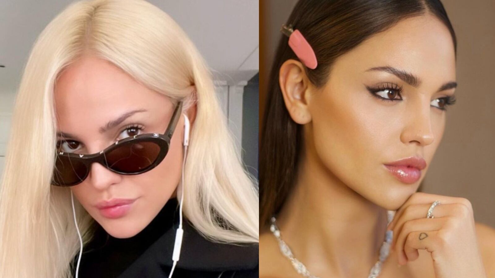 Eiza González con cabello rubio