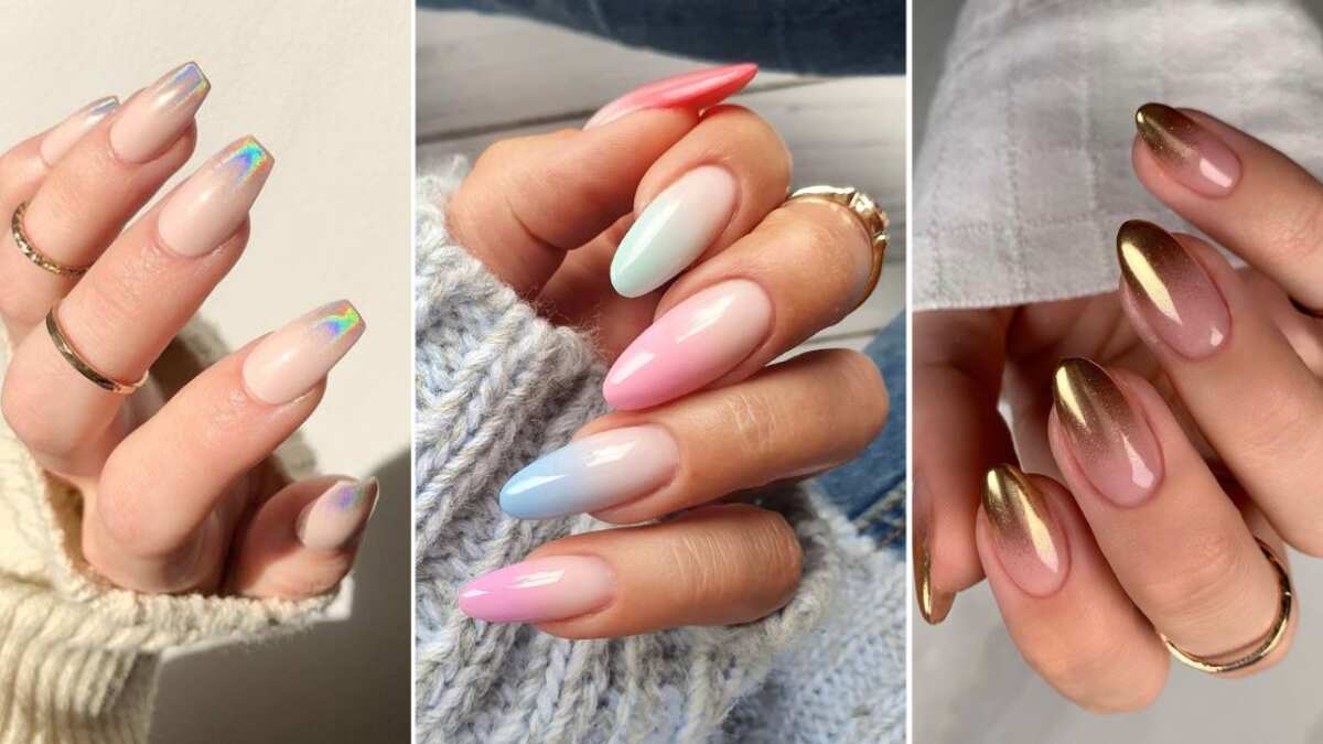 Las uñas baby boomer de colores son perfectas para la primavera-verano