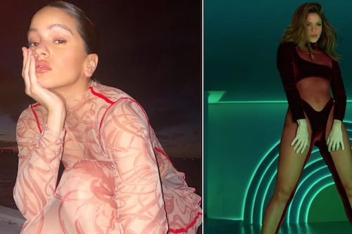 De Rosalía a Shakira: famosas usaron transparencias sin perder elegancia, ¿cómo la combinan?