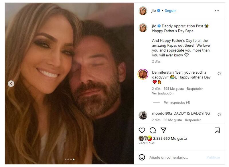 Ben Affleck y Jennifer Lopez tienen una historia de amor de película