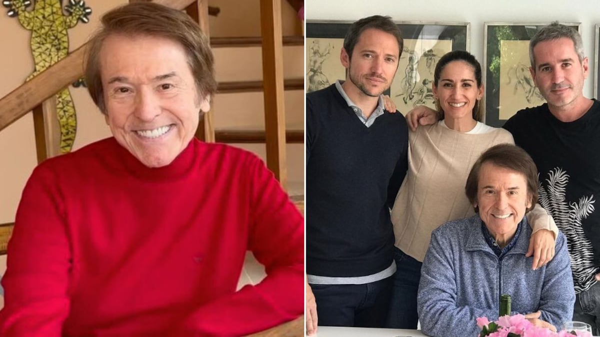 Raphael es el orgulloso padre de tres hijos