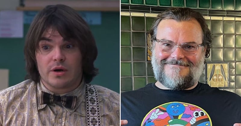 Jack Black en 'Escuela de Rock' y en la actualidad