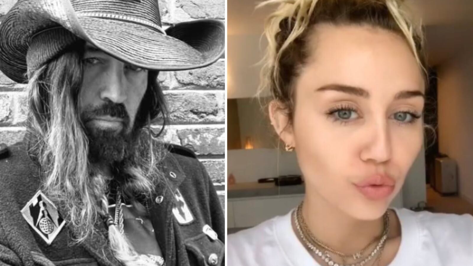 Billy Ray Cyrus y su hija Miley Cyrus