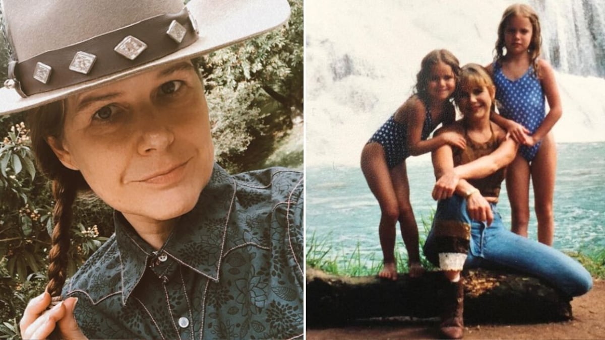 Nailea Norvind y sus hijas, Naian y Tessa, cuando eran niñas