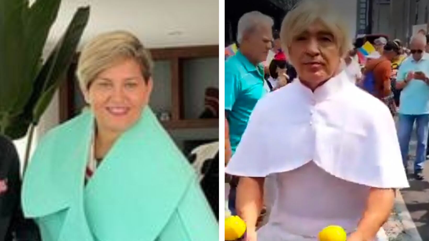 Verónica Alcocer se burló de chaqueta de esposa de Duque y en marchas contra Petro se burlan de su pinta