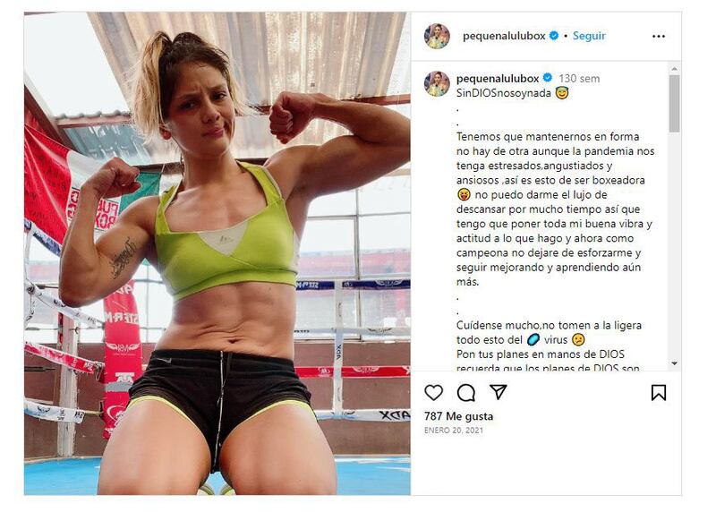Lourdes Juárez se ha consolidado como boxeadora a base de su esfuerzo y trabajo duro