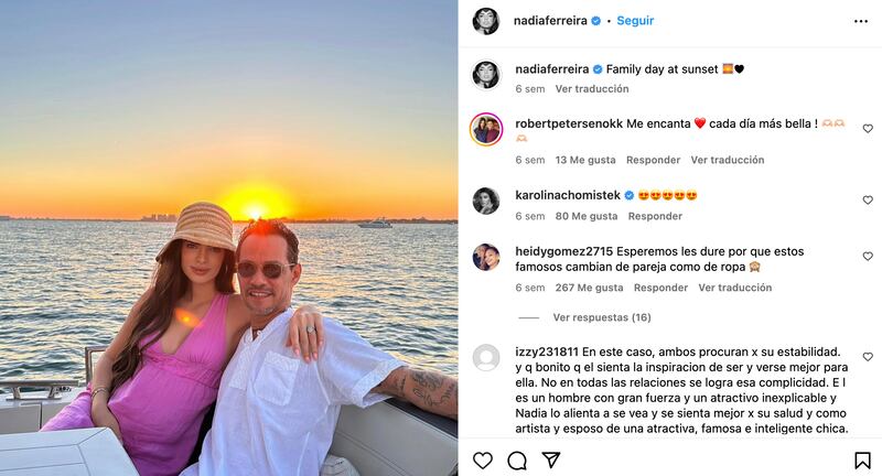 Nadia Ferreira y Marc Anthony han luchado contra viento y marea pese a los pronósticos de su matrimonio. Siguen más juntos que nunca.