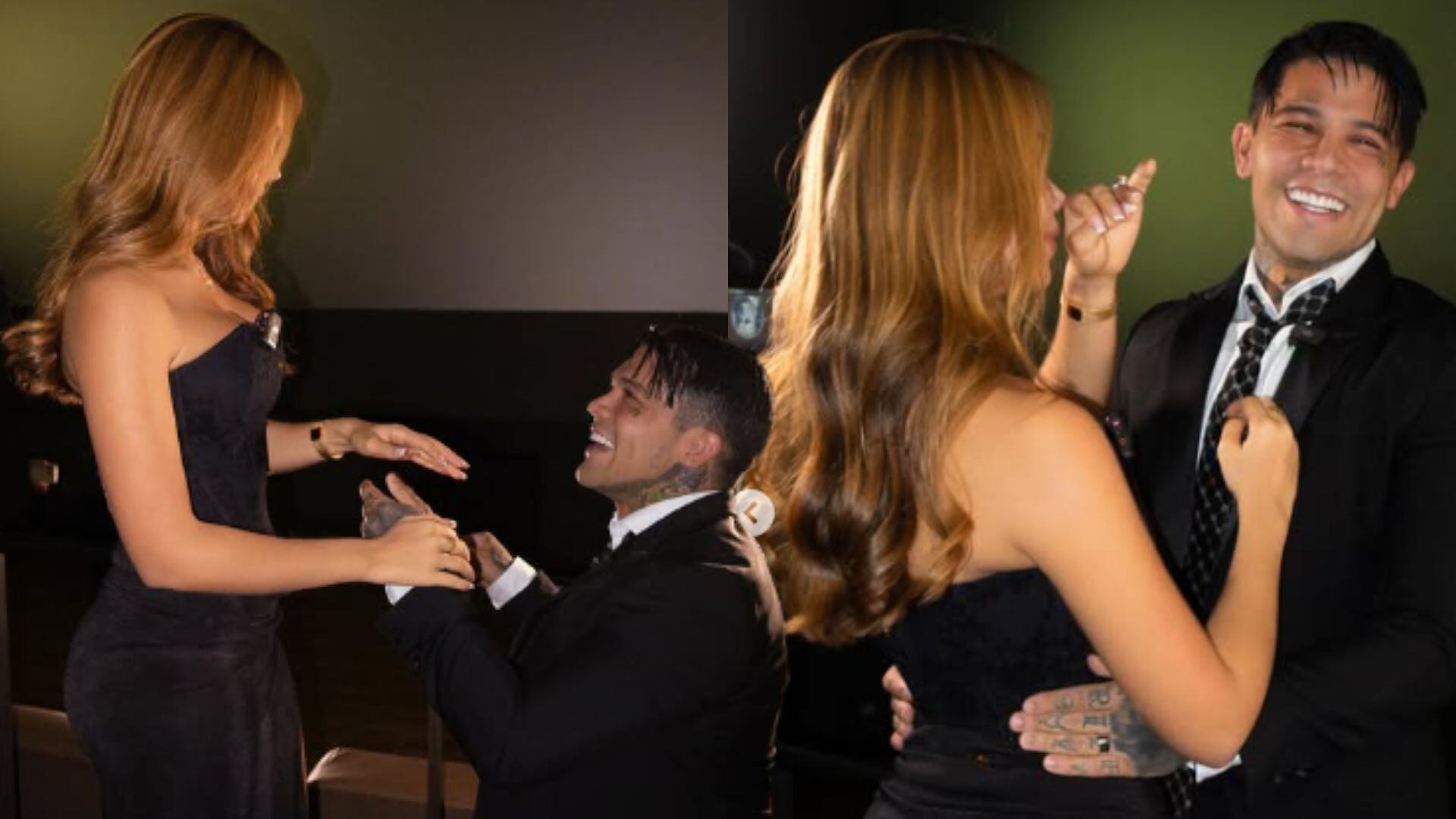 Yeferson Cossio le pidió matrimonio a su novia Catalina Gómez