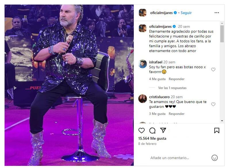 Mijares ha dividido las opiniones de sus seguidores con sus elecciones de estilo