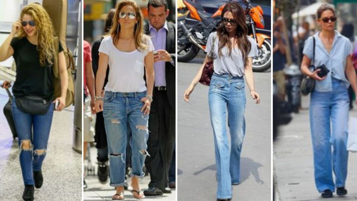 De Jennifer López a Victoria Beckham: los tipos de jeans que le encantan a las famosas