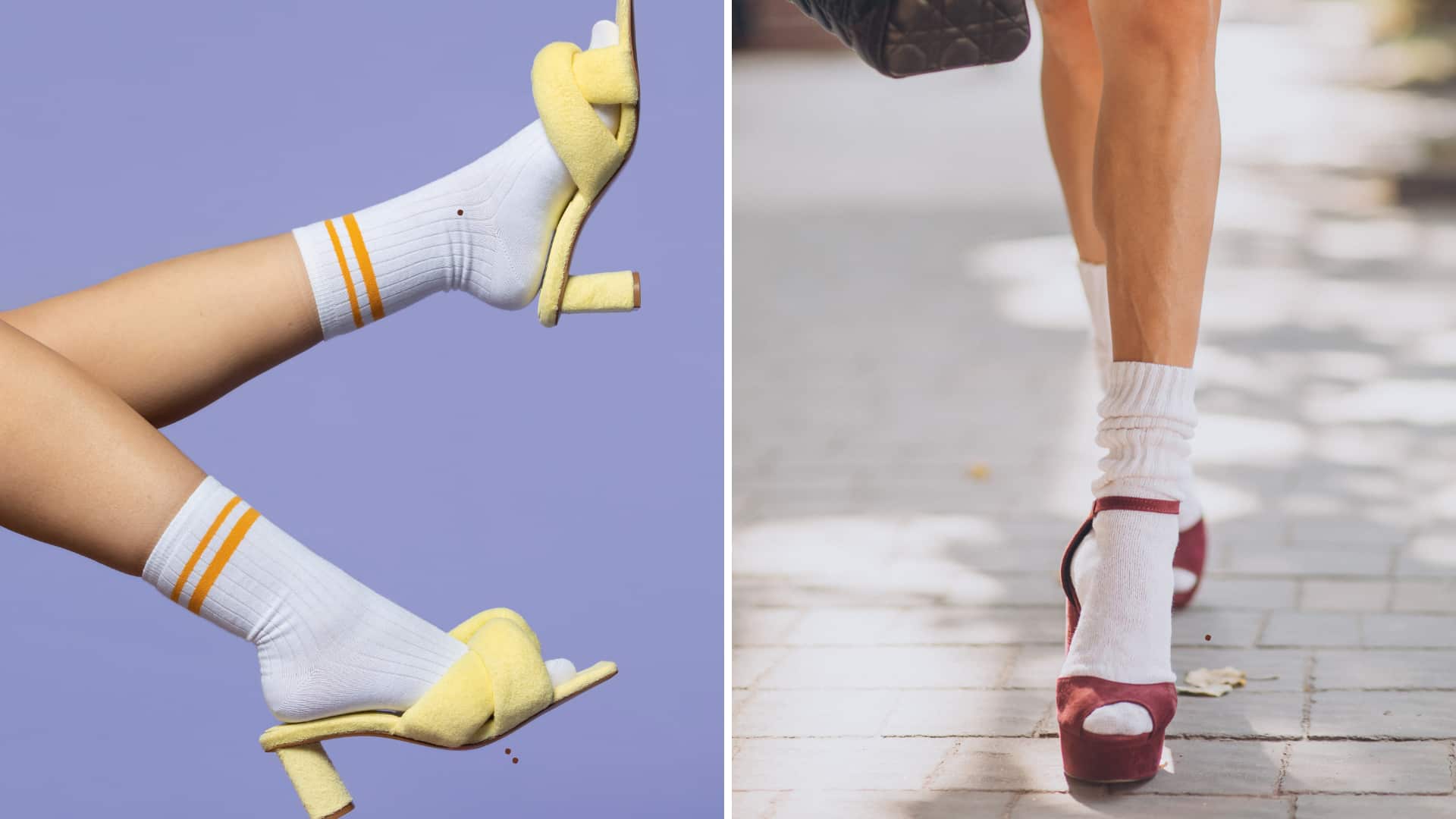 Los calcetines con calzado de tacón son la sensación en Milán, París y Nueva York, y ahora es expande  a otras latitudes.