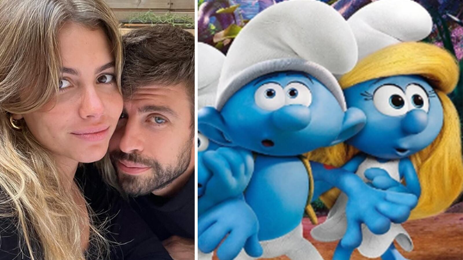 Pitufos sin bañar: Piqué y Clara Chía se uniforman con los jeans más ‘feos’ que encontraron.
