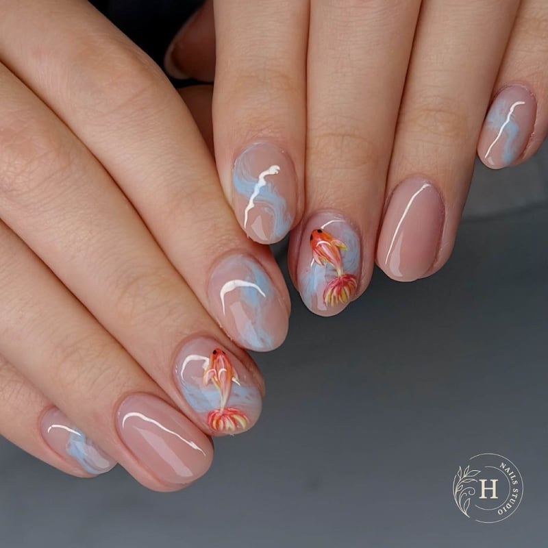 Ideas de diseños de uñas de pez para inspirarte