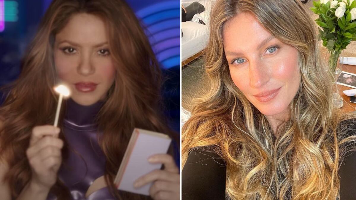 Shakira con sensual y cómodo look junto a Gisele Bündchen.
