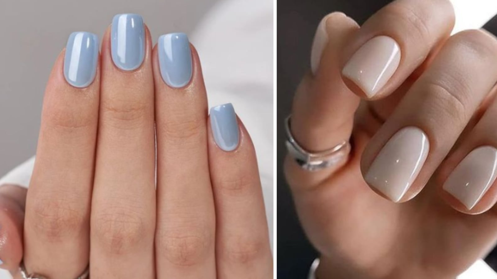 Uñas cuadradas cortas