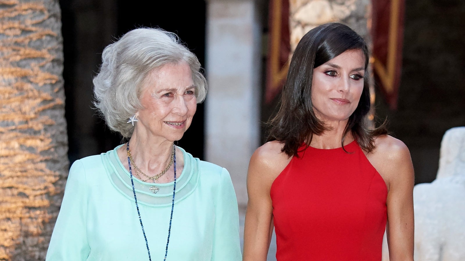 Reina Letizia y Reina Sofía