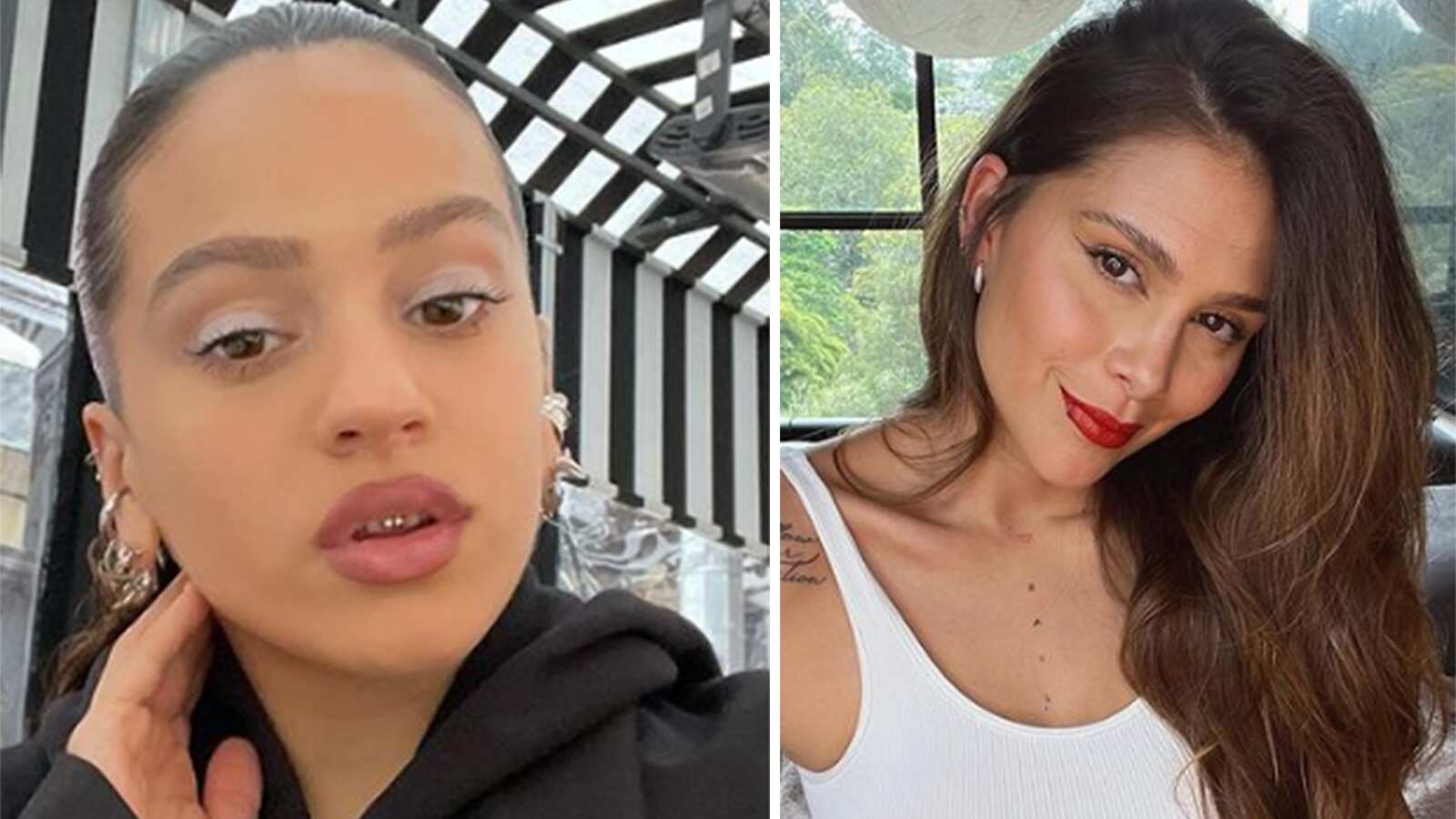 Rosalía y Greeicy se fundieron en un emotivo abrazo.