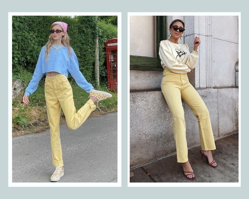 Los jeans amarillo mantequilla serán tendencia