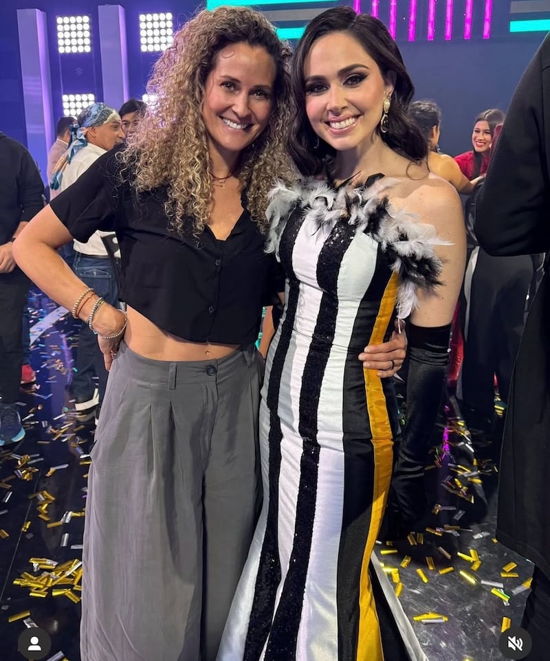 María del Carmen Arellano junto a Fiorella Solines